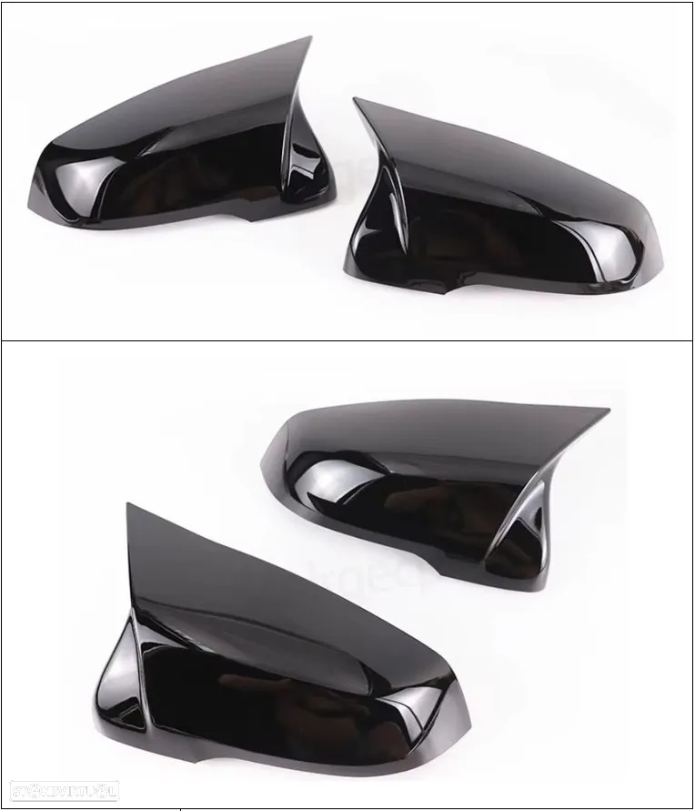 Capas retrovisor preto piano BMW F39 F40 F45 F48 F52 G29 Toyota Supra - 7