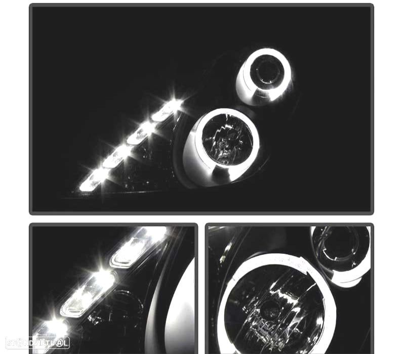 FAROS TOYOTA CELICA 01-07 ANGEL EYES FUNDO PRETO - 3