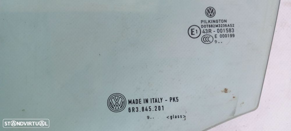 Vidro porta frente esquerda VOLKSWAGEN Polo (6R, 6C) - 2