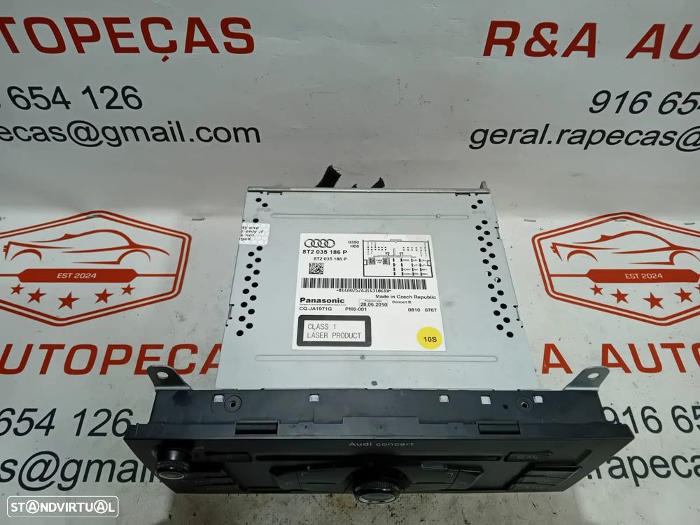 Auto Rádio Audi A4 B8 A5 8T 8T2035186P Original - 3