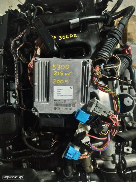 Motor Bmw 530D 218cv M57 bloco ferro E60 306D2 caixa velocidades 6HP-26 - 10