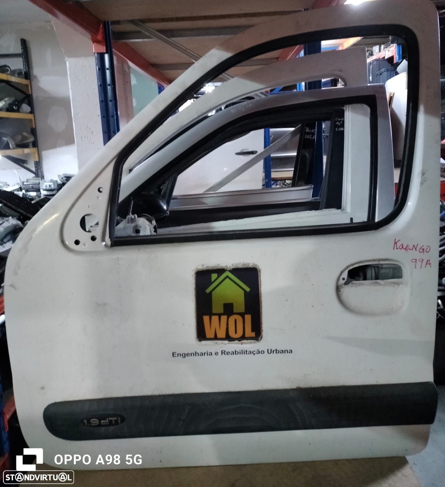 Porta esquerda Renault Kangoo de 1999 - 1