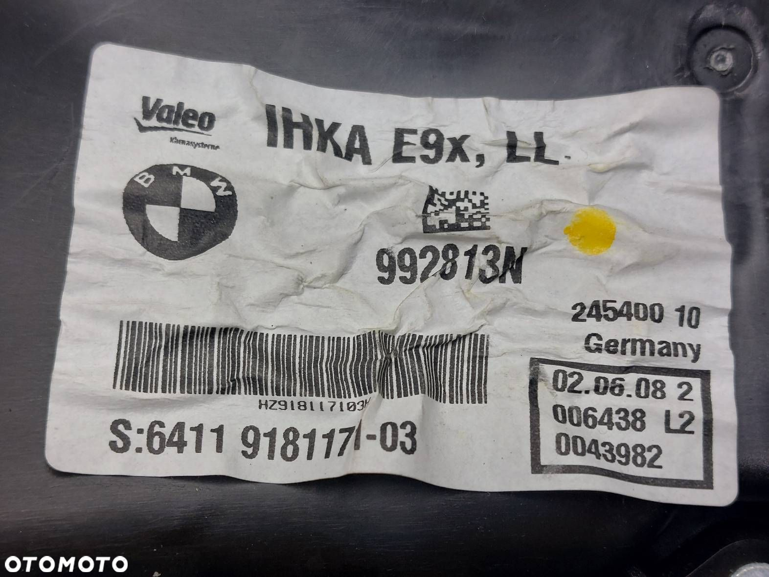 OBUDOWA NAGRZEWNICY DMUCHAWA BMW E90 E91 983360Z 929888G 9181171 - 12