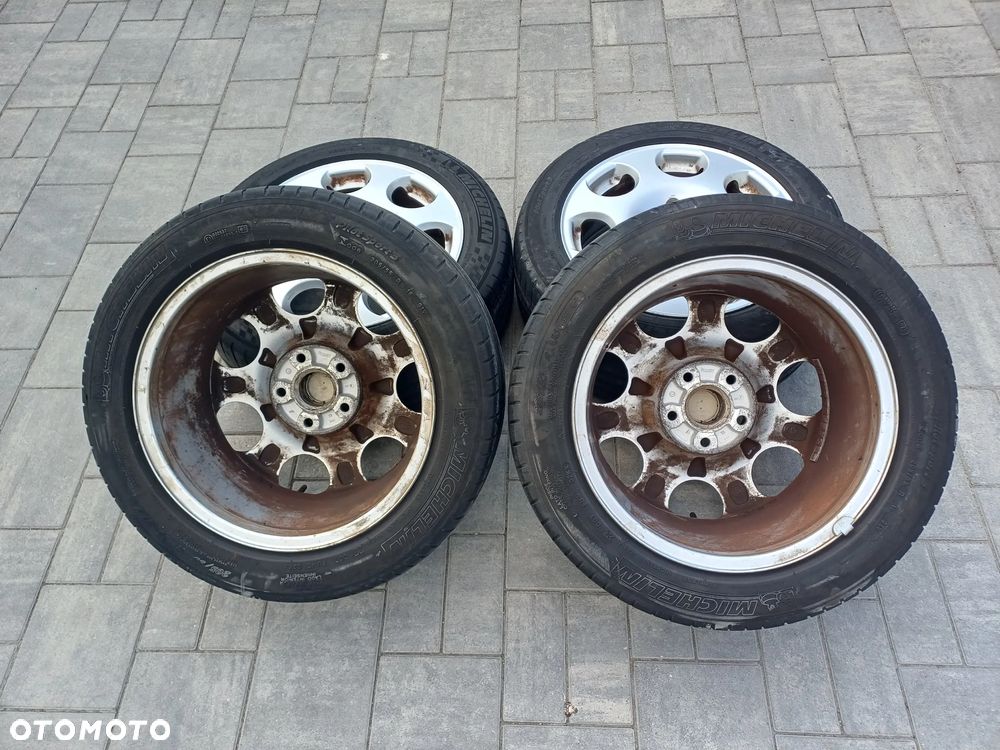 FELGI Z OPONAMI KOŁA ALUMINIOWE AUDI VW SKODA SEAT R16 5X112 7J ET42 57,1 mm OPONY MICHELIN 205/55 R16 LATO NR37 - 10