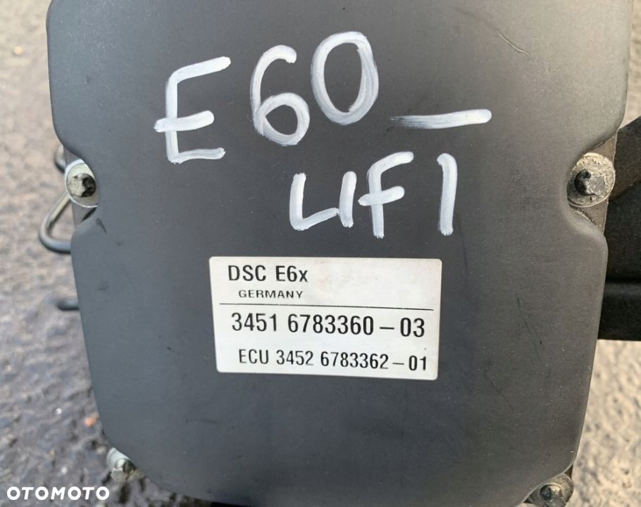 STEROWNIK ABS POMPA HAMULCOWA 6783360 BMW E60 LIFT - 2