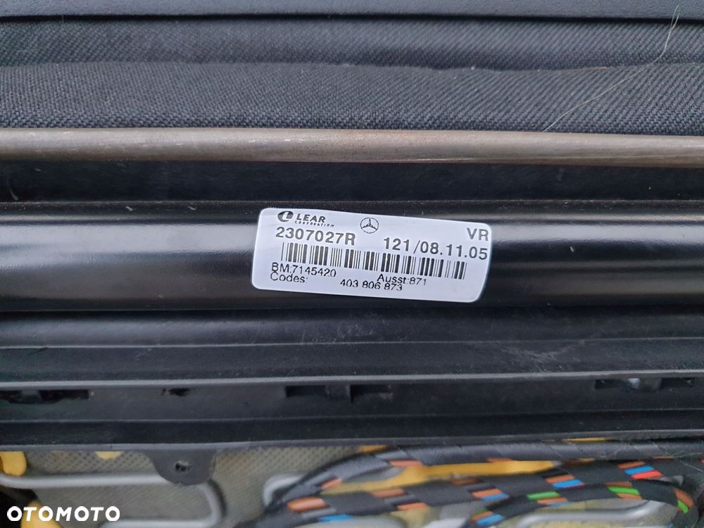 mercedes slk r171 fotel prawy przÓd przedni skÓra grzana szyja oryg - 10