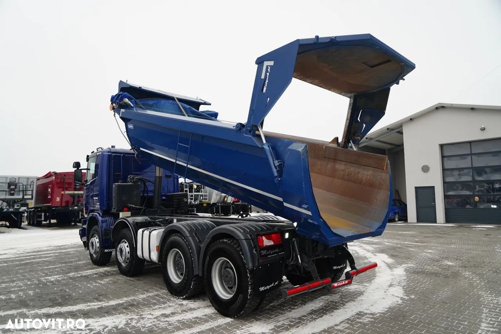 MAN G 490 / 8x4 / BASCULATOR SPATE / CLAPETĂ HIDRAULICĂ / CORTINĂ AUTOMATĂ / MANUALĂ / EURO 6 - 3