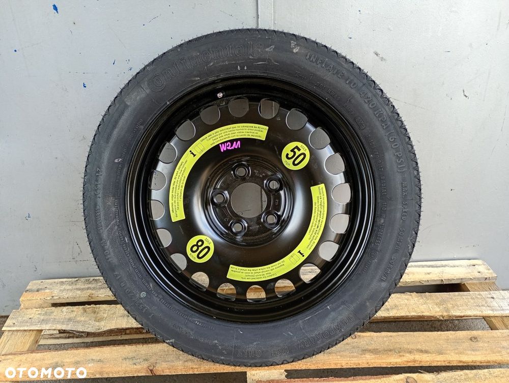 koło zapasowe dojazdowe ET34 155/70R17 5x112 mercedes w211 w219 cls 2194000002 - 1