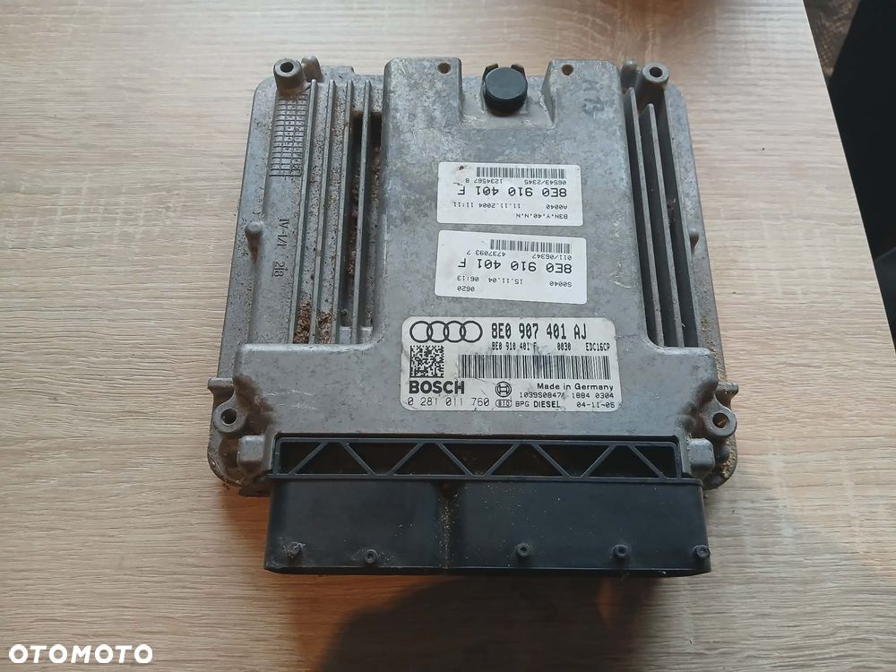 STEROWNIK KOMPUTER ECU SILNIKA AUDI A4 B7 3.0 TDI 8E0907401AJ - 1