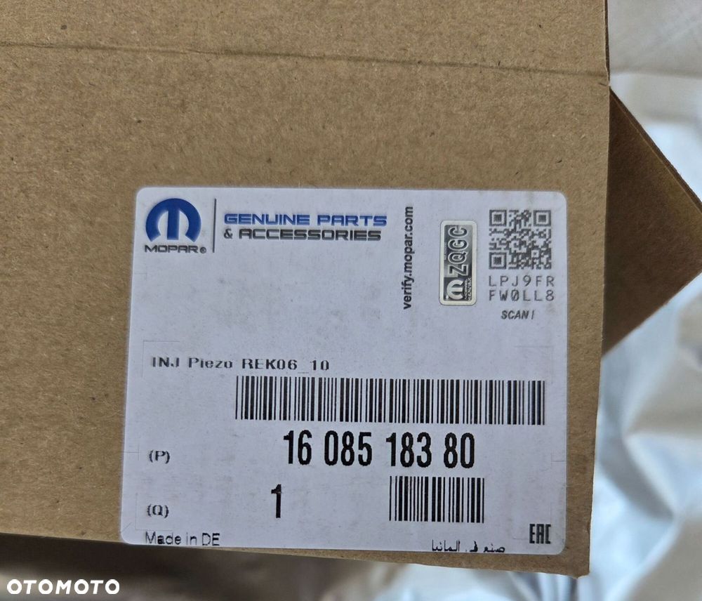 WTRYSK FORD MONDEO MK4 S-MAX MK1 1.6 TDCI 1608518380 NOWE ORYGINAŁ - 5