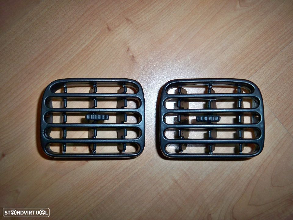 Grelhas sofagem ventilação ventiladores Ar Renault Clio II pretas NOVAS - 2