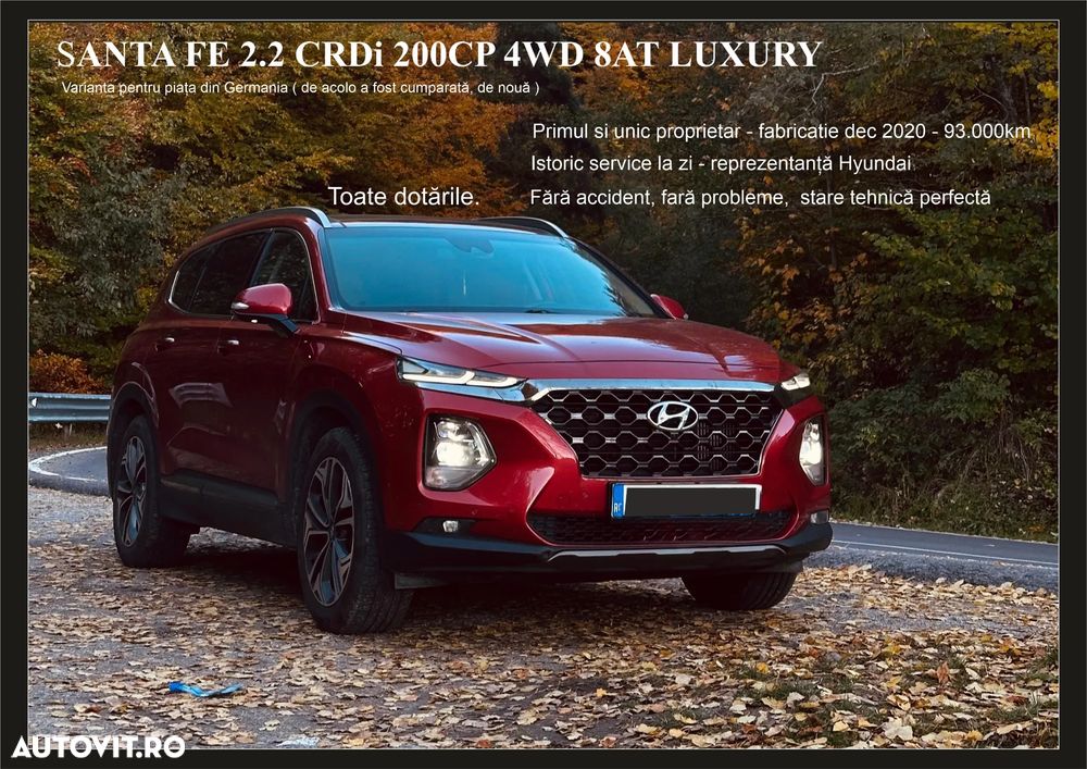 Hyundai Santa Fe 2.2 CRDi 202 CP 4WD 8DCT Luxury - 1