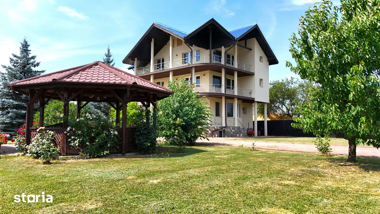 VILĂ CU IAZ ȘI 2.418 MP TEREN | GHIMBAV – LIVADA | COMISION 0% - Imagine principală: 3/20
