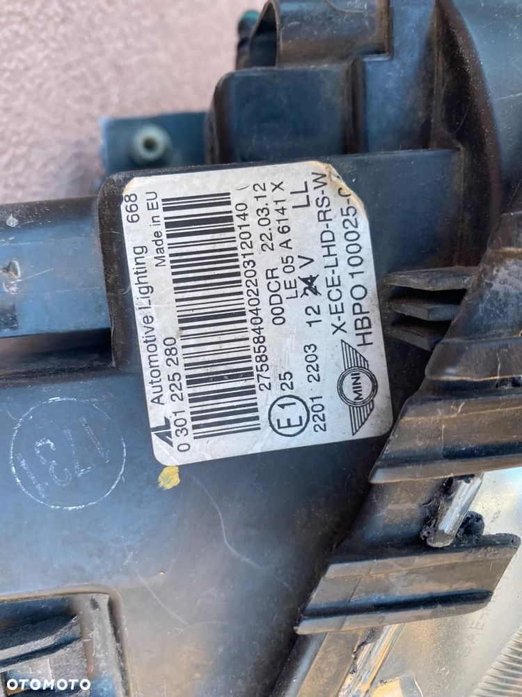 lampa Mini Cooper R55 R56 bi xenon prawa eu cała - 4
