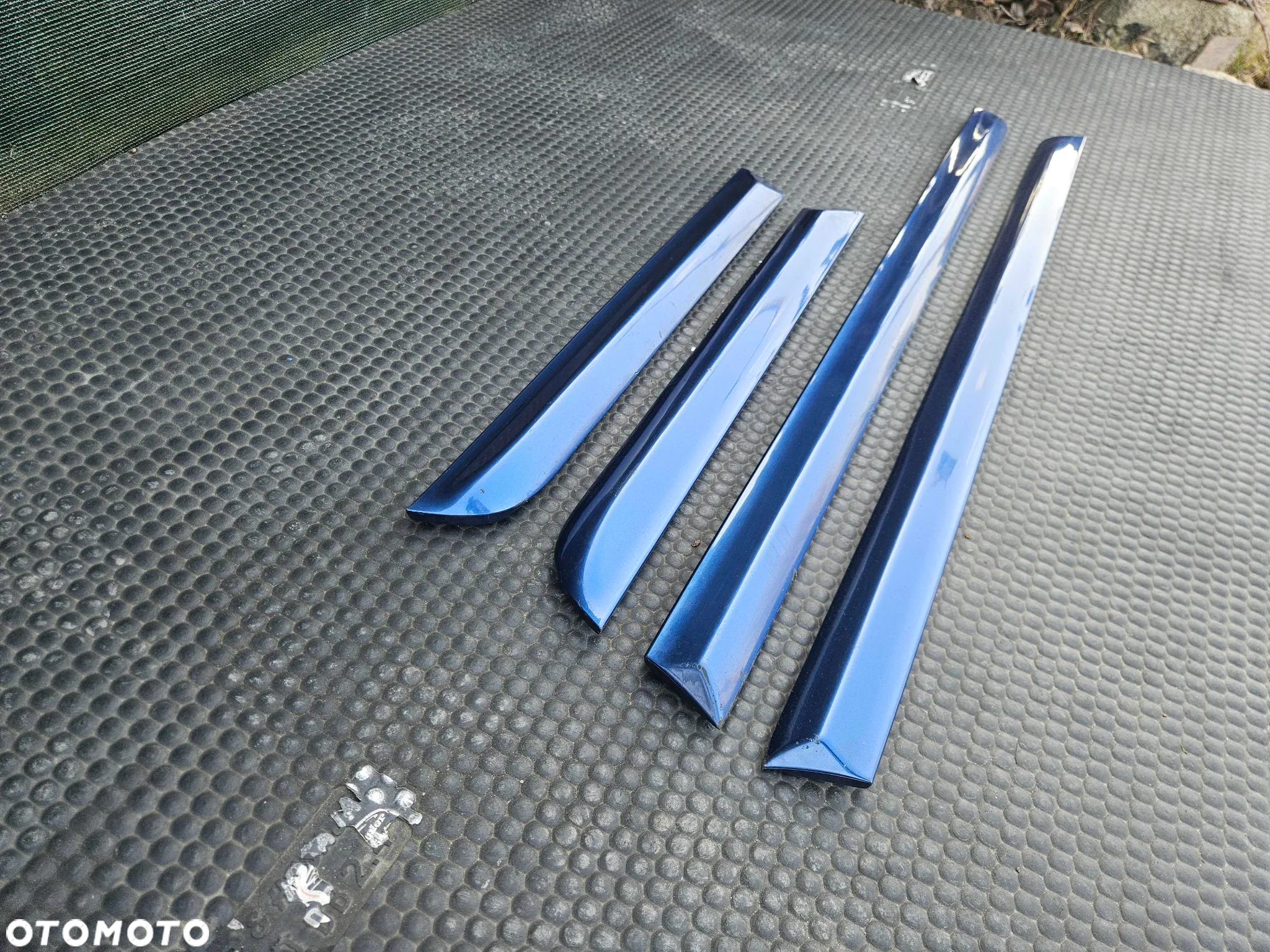 Listwa Listwy Drzwi S-Line Dolne Niebieskie Komplet Audi A4 B6 B7 Oryginalne - 2