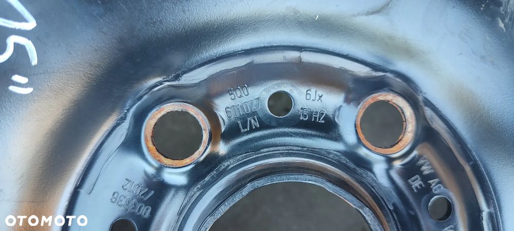 FELGI STALOWE 5x112 6Jx15 CALI ET43 5Q0601027N VW GOLF V VI VII OCTAVIA II III LEON II III KOMPLET 4 SZTUKI - 7
