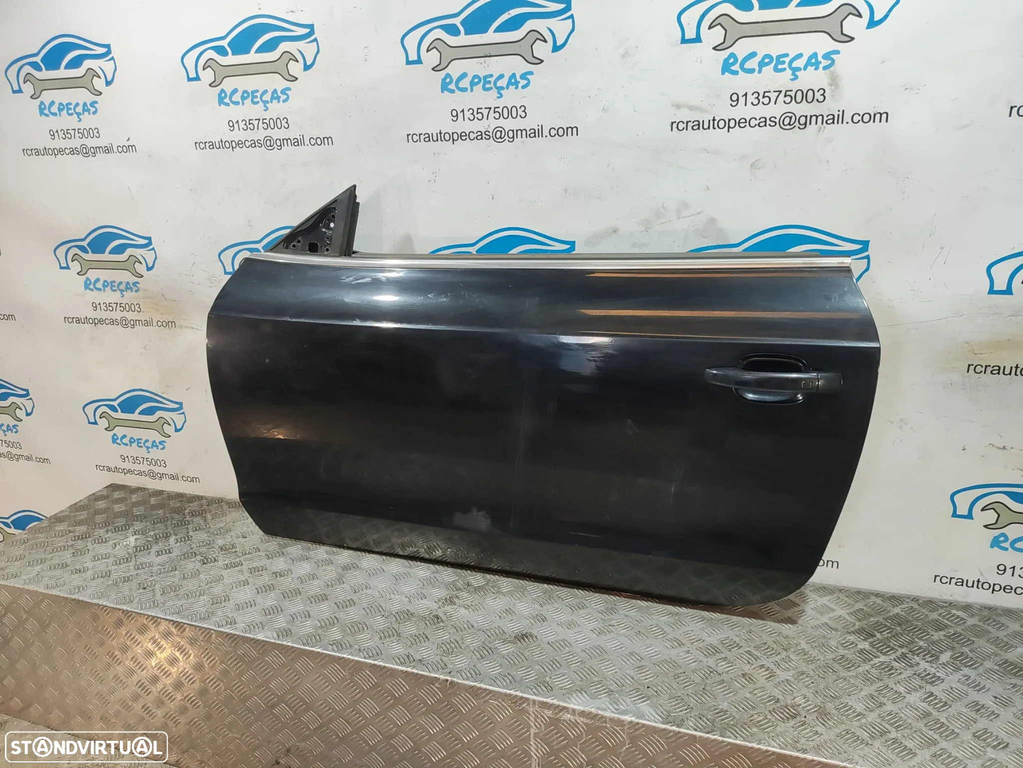 Porta Frente Esquerda AUDI A5 8T 8T3 COUPE 3 Portas Fecho Elevador Motor Puxador Vidro - 3