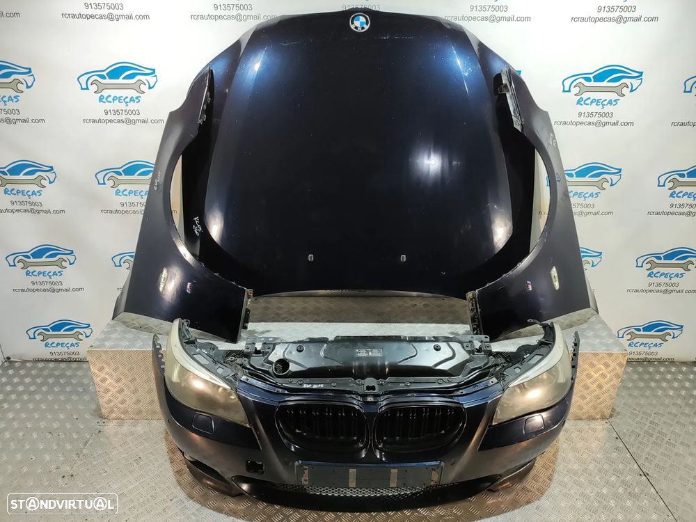 - FRENTE COMPLETA BMW SERIE 5 E60 SEDAN PACK M E61 TOURING PACK M CAPOT PARACHOQUES SENSORES GUARDA-LAMAS OTICAS RADIADOR VENTILADOR FRENTE FIBRA REFORÇO - 22