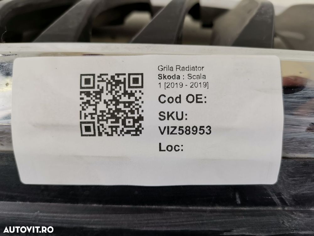 Grila Radiator Skoda  Scala 1 2019 Originala - 8