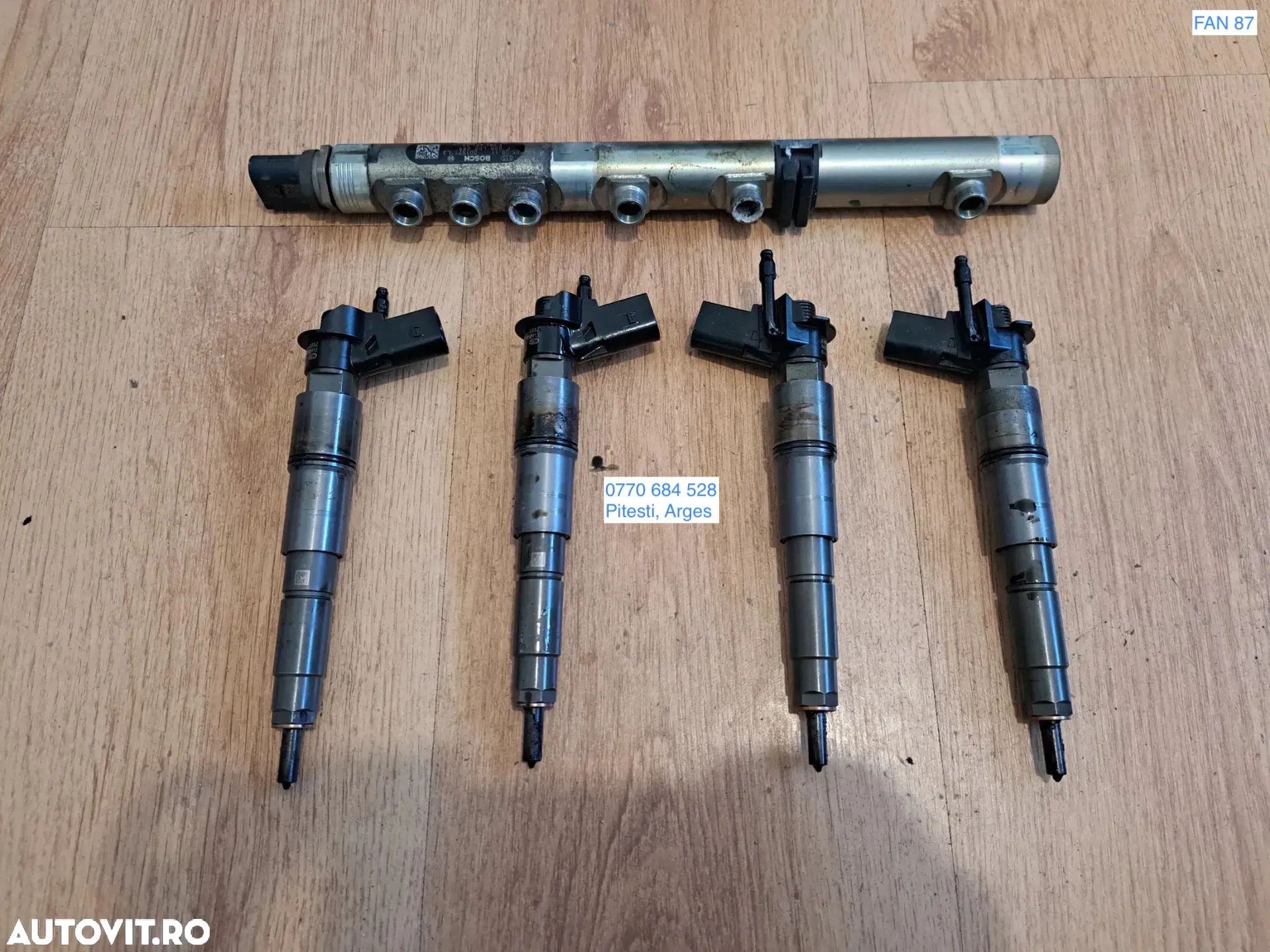 Injector injectoare Rampa injectoarea originale Bmw Seria 7 E65 745d - 1