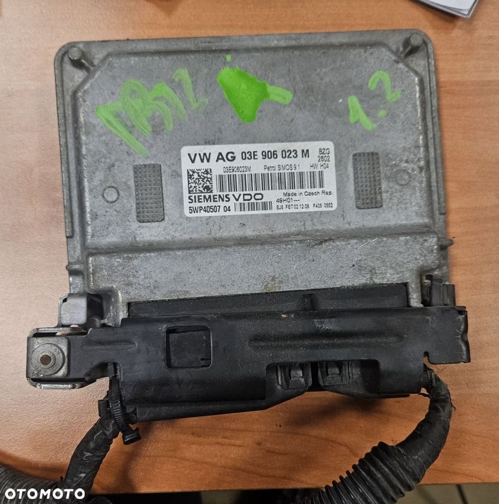 KOMPUTER SILNIKA SEAT IBIZA IV 03E906023M 1.2 70KM 08-17 STEROWNIK - 1