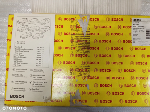 Filtr kabinowy Bosch M2012
