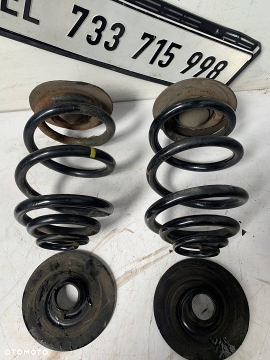 SPRĘŻYNY ZAWIESZENIA TYLNE ŻÓŁTE GUMY BMW E46 - 2