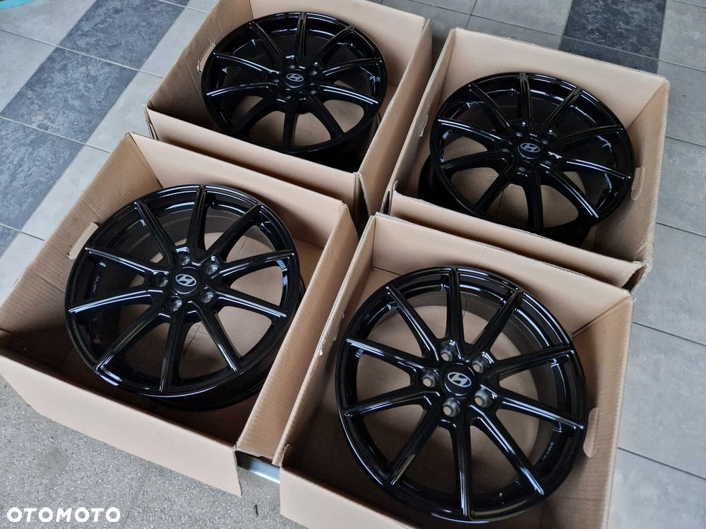 Alufelgi 17 5x114,3 Hyundai i30 i40 ix35 Tucson Santa Fe Czarne ! 701# - 6