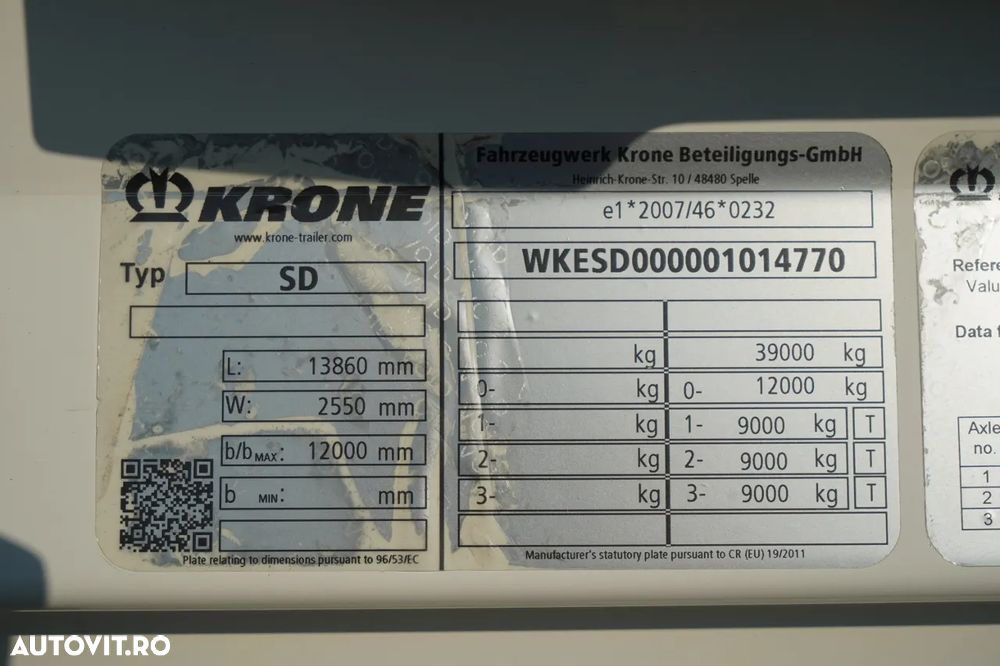 Krone / CONTAINER / PUNȚĂ RIDICATĂ / 2021 / PUNȚI KRONE - 25