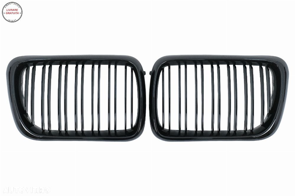 Grile Centrale BMW Seria 3 E36 Facelift (11.1996-1999) Negru Lucios- livrare gratuita - 1
