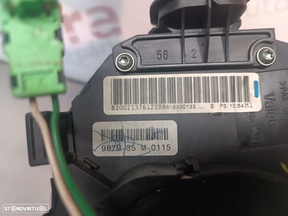 COMUTADOR LUZES / PISCAS / FITA DE AIRBAG RENAULT MEGANE II 8200213761 - 3