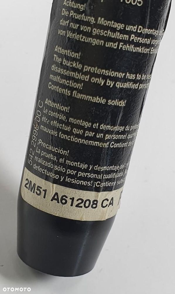 ZAPINKA PASA PRAWY PRZÓD PRZEDNIA FORD FOCUS MK1 2M51-A61208-CA EUROPA - 6
