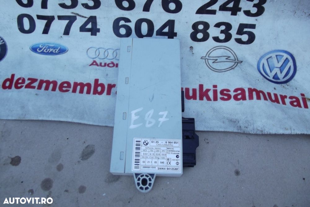Modul confort BMW e87 E81 E90 modul confort central dezmembrez BMW e87 - 2