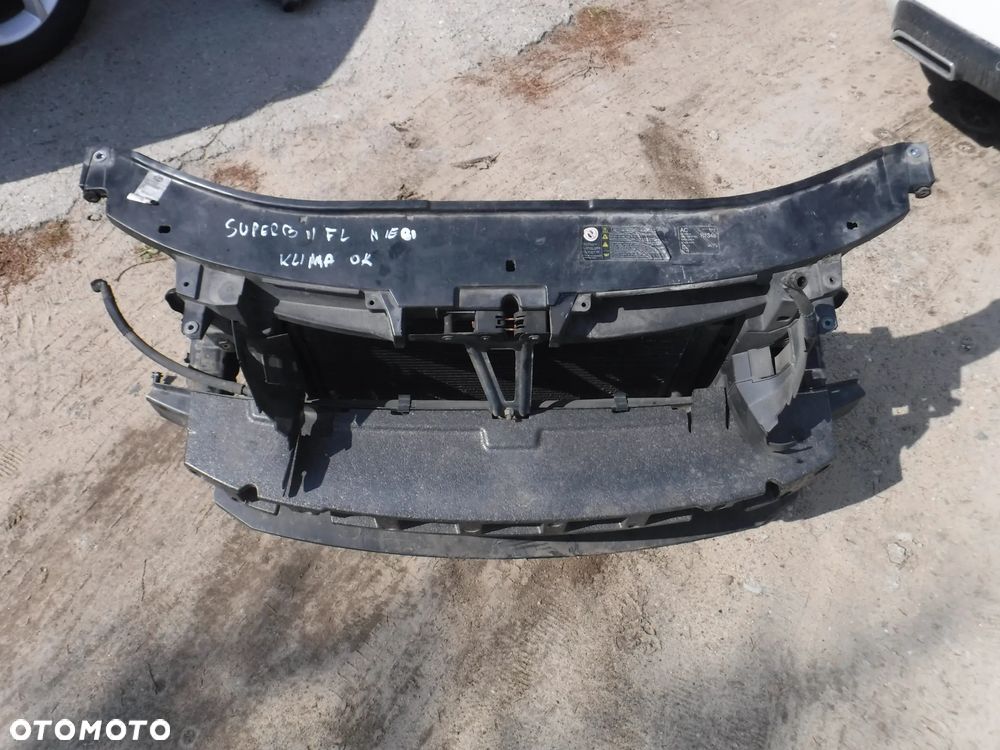 Skoda Superb II 2 LIFT 2.0 TDI CR pas przod wzmocnienie chlodnice kompletny wentylatory belka - 5