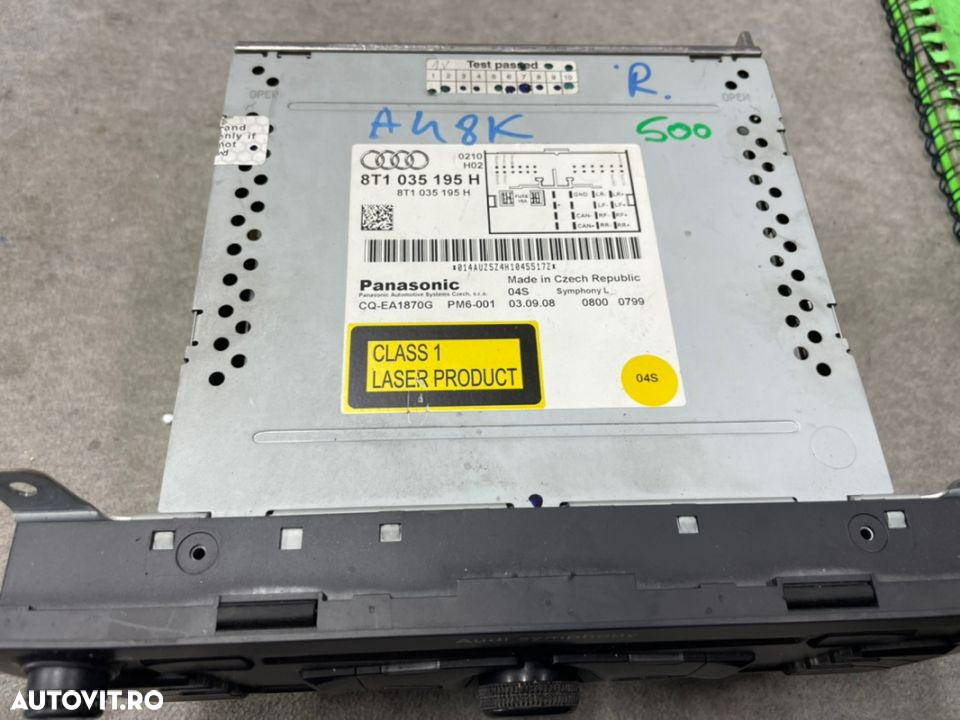 Cd player Audi Symphony pentru AUDI A4 B8 sau A5 an 2008-2013 - 2