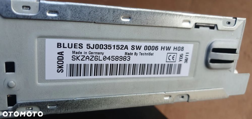 Radio radioodtwarzacz oryginał Skoda Roomster I Lift 5J0035152A - 8