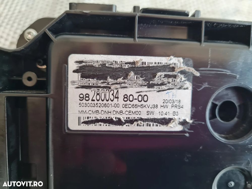 Ceasuri Bord Digitale Cockpit Drive Digitale Peugeot 3008/5008 Volan Stanga Europa Cod - Dezmembrar - 9