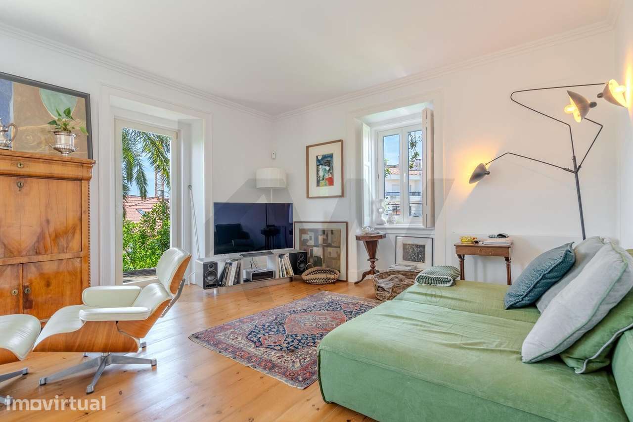 Chalet de Charme T6 com Vista Mar no Monte Estoril (renovado) - Grande imagem: 3/60