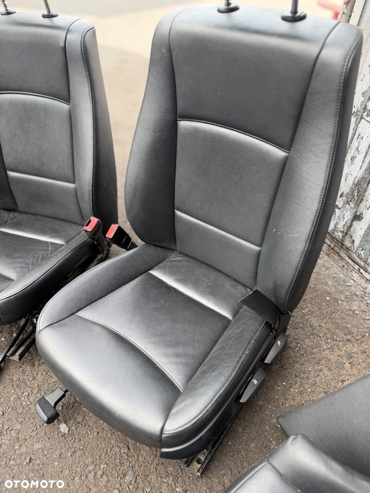 Fotele wnętrze skóry Bmw x1 e84 czarna skóra komplet - 1