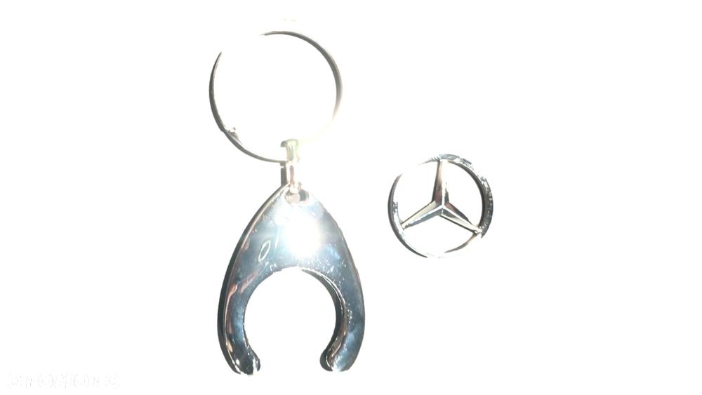 MERCEDES Brelok breloczek zeton do wozka SREBRNY OE - 2