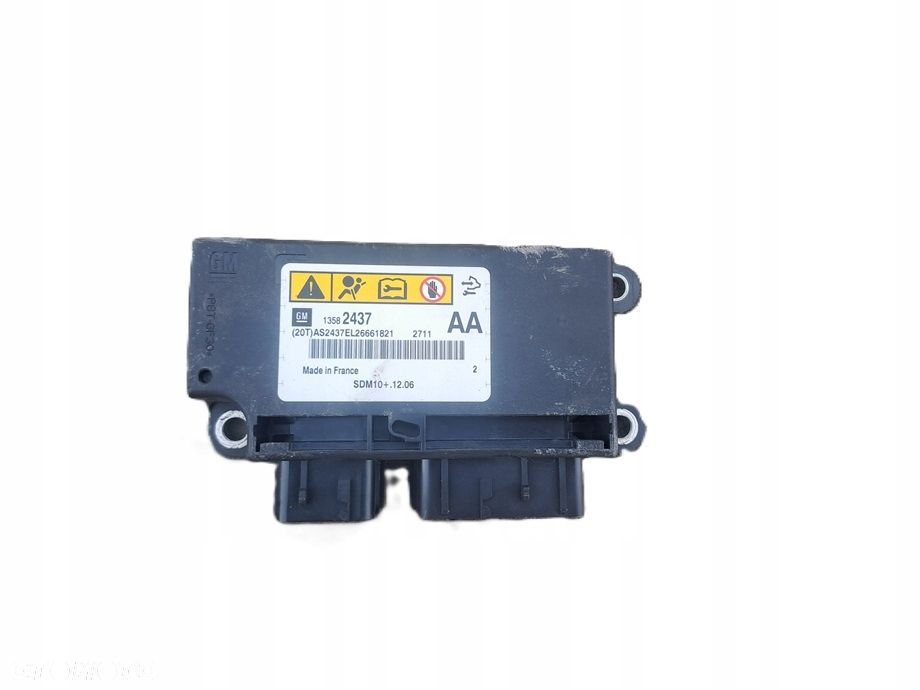 opel astra j moduł sensor airbag 13582437 - 1