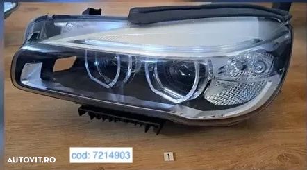 Far stanga gol bmw full led cu prinderi urechi rupte si crapatura carcasa Original BMW F45 F46