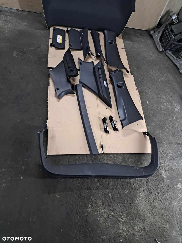Mercedes A klasa w177 podsufitka czarna amg pakiet pod szyberdach plastiki komplet - 2