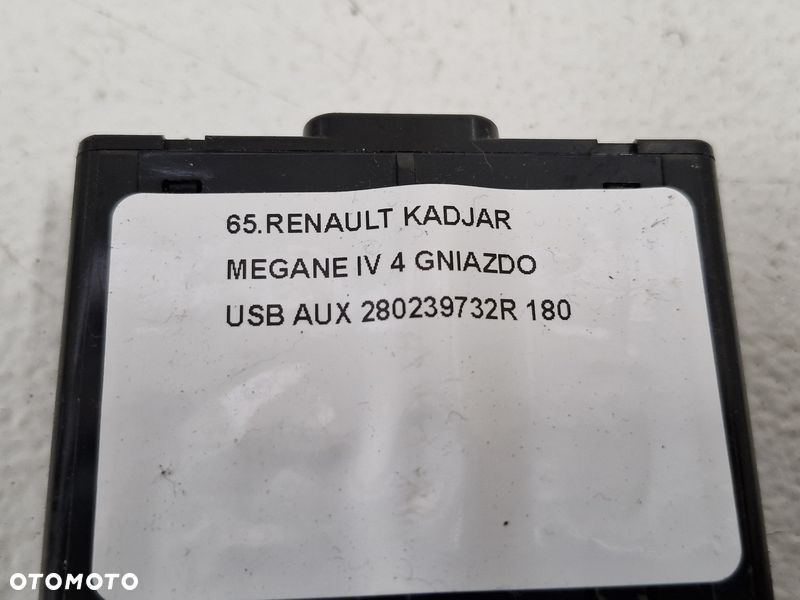 RENAULT KADJAR MEGANE IV 4 GNIAZDO USB AUX 280239732R - 3