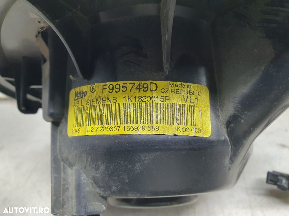 Ventilator aeroterma bord 1k1820015f Volkswagen VW Scirocco 3 [2008 - - 3