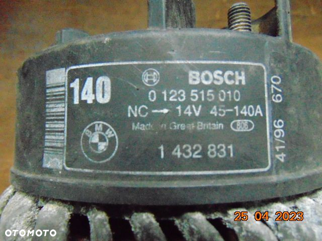 BMW V8 8 E31 E38 e39 840i 740i 735i 540i 535i M62 ALTERNATOR 1433266 1432831 0123515010  BOSCH 140A - 6