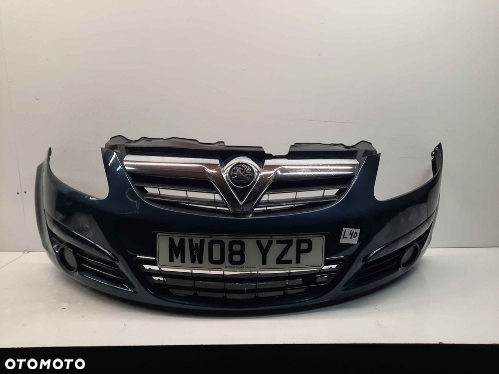 } ZDERZAK PRZÓD PRZEDNI OPEL CORSA D Z168 SZARY POPIELATY - 1