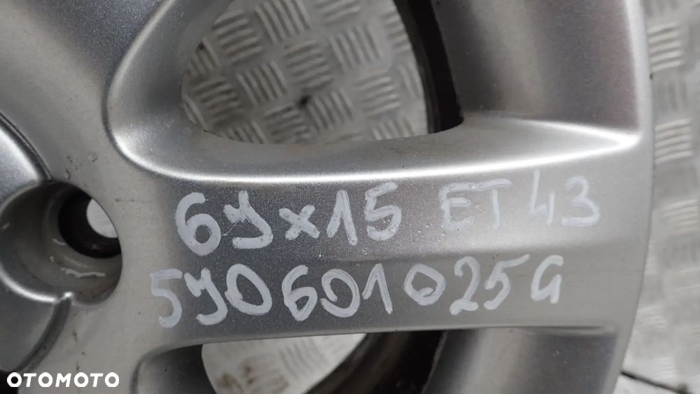 FELGI ALUMINIOWE SKODA 6JX15 ET 43 5J0601025G - 8