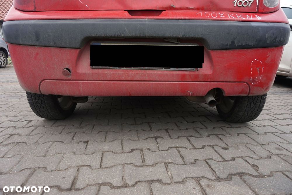 ZDERZAK TYLNY 1007  KKNB 7410V9 CZERWONY PEUGEOT 2005-2009 - 1
