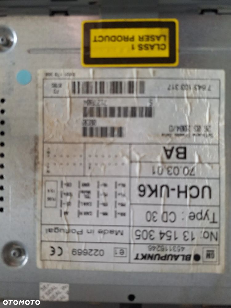 RADIO ORYGINALNE CD 30 MP3- OPEL ASTRA H / ZAFIRA B - 3